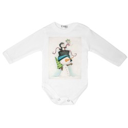Carra Snowman бебешко боди